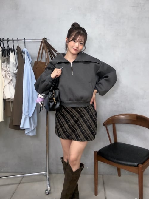 セール】ハーフジップルーズスウェット（Tシャツ/カットソー）｜Chico