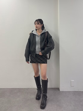 「アイテム（ブーツ）」を使った、hichanさん（レディース・156cm・20代）の秋コーディネート