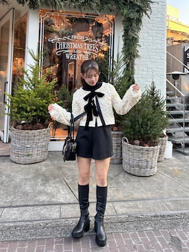 hichanさん（レディース・156cm）の冬コーディネート