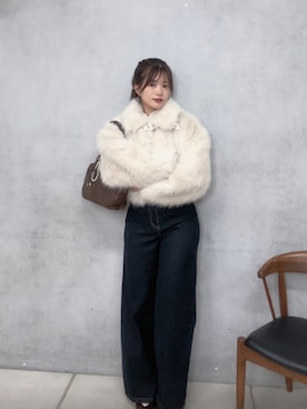 「プードルコート」｜「アイテム（ジャケット/アウター）」を使った、hichanさん（レディース・156cm）の秋コーディネート