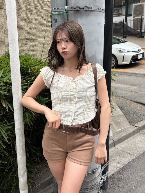 ベルト付きコンパクトショートパンツ（その他パンツ）｜Chico（チコ