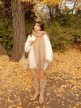 「アイテム（ワンピース）」を使った、hichanさん（レディース・156cm・20代）の秋コーディネート