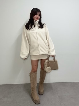 「Chico（チコ）のアイテム（スカート）」を使った、hichanさん（レディース・156cm）の秋コーディネート