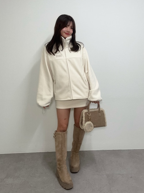 厚底ベルトデザインロングブーツ（ブーツ）｜Chico（チコ）の