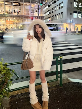 「アイテム（その他シューズ）」を使った、hichanさん（レディース・156cm）の冬コーディネート