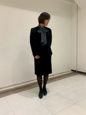 「NARACAMICIE（ナラカミーチェ）のアイテム（ジャケット/アウター）」を使った、madoka1016さん（レディース・157cm）の秋コーディネート