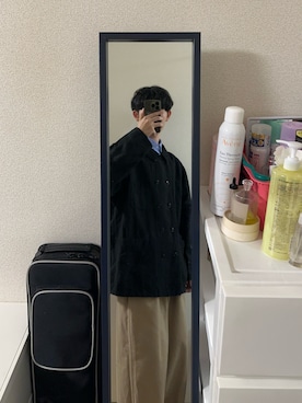 「アイテム（カバーオール）」を使った、railboxさん（メンズ・168cm）の秋コーディネート