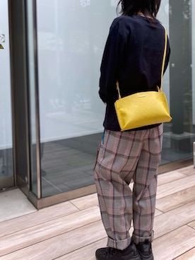 「キイロ」｜Dailyrusset ECさん（レディース・156cm）の秋コーディネート