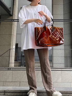 「Daily russet（デイリー ラシット）のアイテム」を使った、Dailyrusset ECさん（レディース・156cm）の夏コーディネート