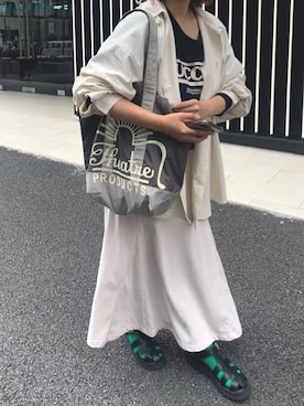「シアタープロダクツ(THEATRE PRODUCTS)」｜Dailyrusset ECさん（レディース・161cm）の春コーディネート