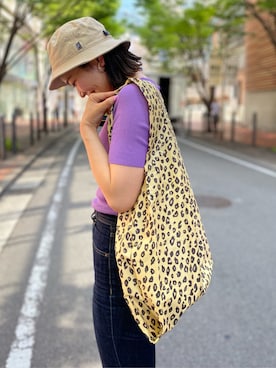 「BAGGU（バグー）のアイテム」を使った、Dailyrusset ECさん（レディース・162cm）の夏コーディネート