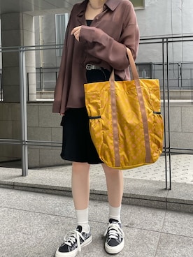 「マスタード」｜Dailyrusset ECさん（レディース・156cm）の秋コーディネート