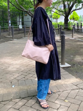 「Daily russet（デイリー ラシット）のアイテム」を使った、Dailyrusset ECさん（レディース・161cm）の夏コーディネート