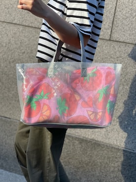 「BAGGU（バグー）のアイテム」を使った、Dailyrusset ECさん（レディース・162cm）の夏コーディネート