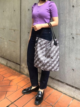 「Daily russet（デイリー ラシット）のアイテム」を使った、Dailyrusset ECさん（レディース・162cm）の夏コーディネート