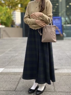 「カーティガン」｜Dailyrusset ECさん（レディース・164cm）の秋コーディネート