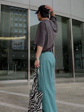 「MAISON SPECIAL（メゾンスペシャル）のアイテム」を使った、Tomo.rrow_wearさん（メンズ・172cm）の夏コーディネート
