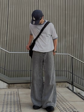 「GU（ジーユー）のアイテム」を使った、Tomo.rrow_wearさん（メンズ・172cm）の夏コーディネート