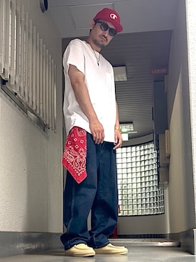 「アイテム（トップス）」を使った、たくみみみさん（メンズ・180cm・40代）の夏コーディネート