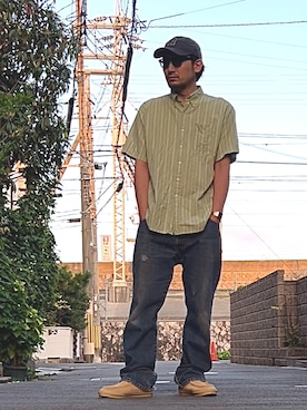 「アイテム（スニーカー）」を使った、たくみみみさん（メンズ・180cm・40代）の夏コーディネート