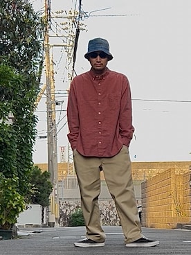 「アイテム（サングラス）」を使った、たくみみみさん（メンズ・180cm）の秋コーディネート