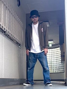 「アイテム（ジャージ）」を使った、たくみみみさん（メンズ・180cm）の秋コーディネート