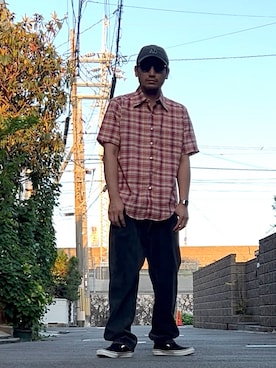 「アイテム（帽子）」を使った、たくみみみさん（メンズ・180cm・40代）の秋コーディネート