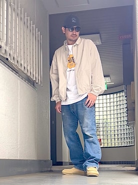 「アイテム（ジャケット/アウター）」を使った、たくみみみさん（メンズ・180cm・40代）の秋コーディネート