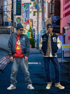 「アイテム（ニットキャップ/ビーニー）」を使った、たくみみみさん（メンズ・180cm）の秋コーディネート