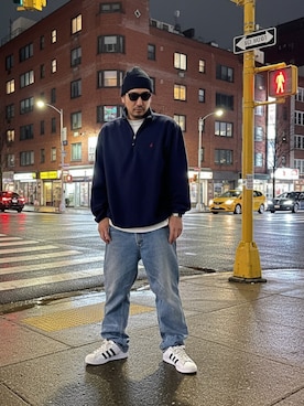 「アイテム（帽子）」を使った、たくみみみさん（メンズ・180cm）の秋コーディネート