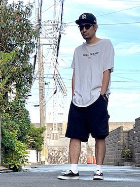「アイテム（トップス）」を使った、たくみみみさん（メンズ・180cm・40代）の夏コーディネート