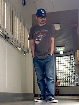 「アイテム（トップス）」を使った、たくみみみさん（メンズ・180cm・40代）の夏コーディネート