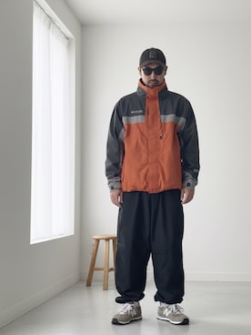 「アイテム（ナイロンジャケット）」を使った、たくみみみさん（メンズ・180cm）の秋コーディネート