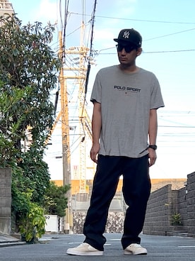 「アイテム（デニムパンツ）」を使った、たくみみみさん（メンズ・180cm・40代）の夏コーディネート