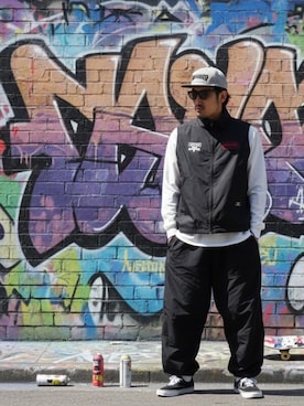 「アイテム（ベスト）」を使った、たくみみみさん（メンズ・180cm・40代）の秋コーディネート