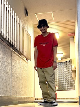 「アイテム（トップス）」を使った、たくみみみさん（メンズ・180cm・40代）の夏コーディネート
