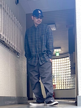 「アイテム（チノパンツ）」を使った、たくみみみさん（メンズ・180cm）の秋コーディネート