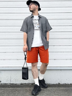 加藤さん(メンズ・166cm)の夏コーディネート
