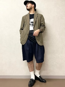 「SHIPS Colors」｜加藤さん（メンズ・166cm）の夏コーディネート
