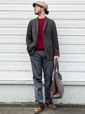 「シップス」｜加藤さん（メンズ・166cm）の秋コーディネート