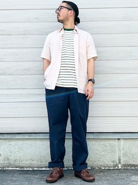 「SHIPS（シップス）のアイテム」を使った、加藤さん（メンズ・166cm）の秋コーディネート