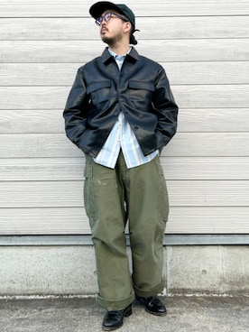 「SHIPS Colors（シップス カラーズ）のアイテム」を使った、加藤さん（メンズ・166cm）の春コーディネート