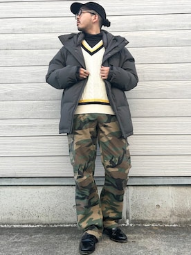 加藤さん(メンズ・166cm)の冬コーディネート