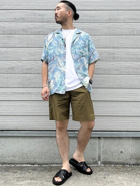「シップス カラーズ」｜加藤さん（メンズ・166cm）の夏コーディネート