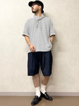 「SHIPS Colors」｜加藤さん（メンズ・166cm）の夏コーディネート