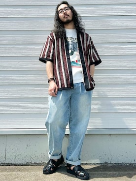 「SHIPS（シップス）のアイテム（トップス）」を使った、加藤さん（メンズ・166cm）の春コーディネート