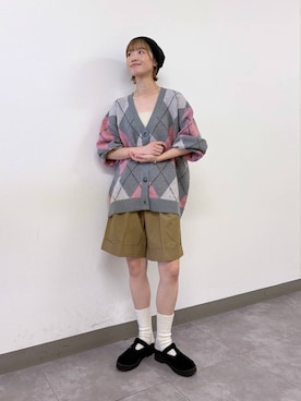 「RAGEBLUE（レイジブルー）のアイテム（帽子）」を使った、nanamiさん（レディース・164cm）の秋コーディネート