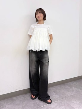 「RAGEBLUE（レイジブルー）のアイテム」を使った、nanamiさん（レディース・164cm）の夏コーディネート