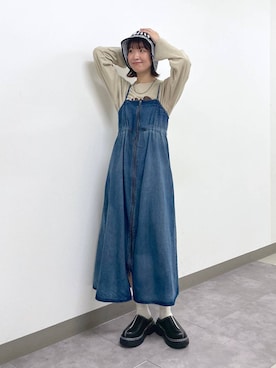 「アイテム（ワンピース/ドレス）」を使った、nanamiさん（レディース・164cm・20代）の秋コーディネート