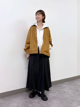 「アイテム（ブルゾン）」を使った、nanamiさん（レディース・164cm・20代）の秋コーディネート